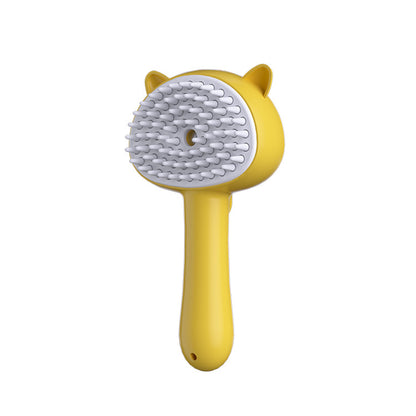 Rechargeable Mist Grooming Brush for Indoor Cats - Calming Deshedding and Massage Tool