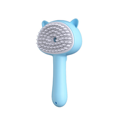Rechargeable Mist Grooming Brush for Indoor Cats - Calming Deshedding and Massage Tool